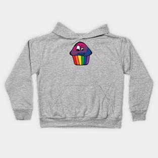 Bisexual Pride Rainbow Cupcake Kids Hoodie